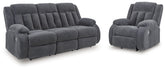 Diamond Furniture - Ashley Furniture - Observation Power Reclining Sofa and Power Recliner - Power Reclining Sofa and Power Recliner - PC21405U1